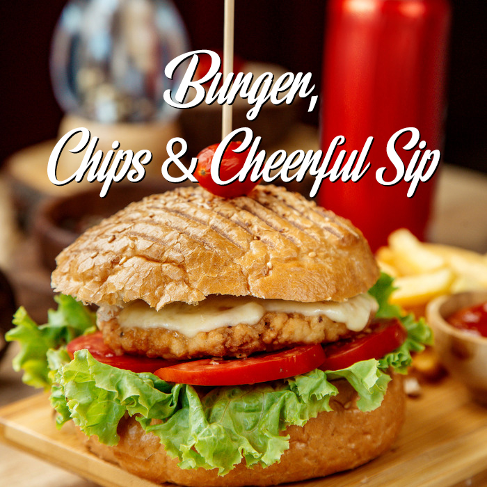 Mirchi Massala East Kilbride Glasgow Chicken Burger, Chips & Can Of Juice